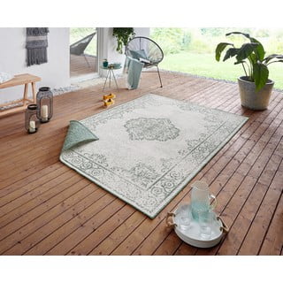 Zeleno-krem vanjski tepih NORTHRUGS Cebu, 80 x 150 cm
