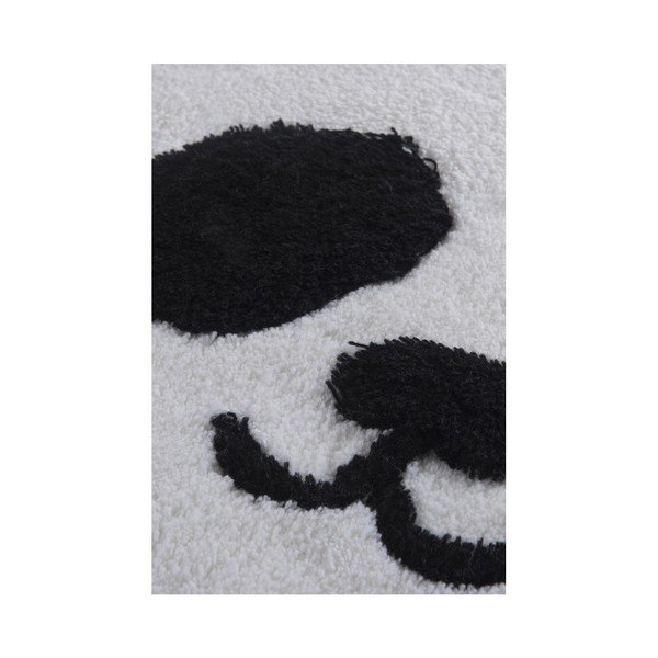 Crasso Panda, crna i bijela prostirka za kupaonicu, 100 x 60 cm-image-1
