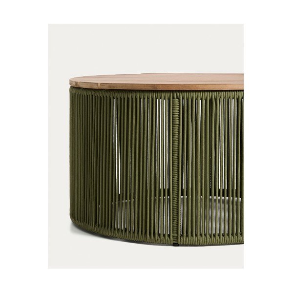 Okrugao vrtni stolić za kavu s pločom stola od bagrema ø 70 cm Dandara – Kave Home-image-3