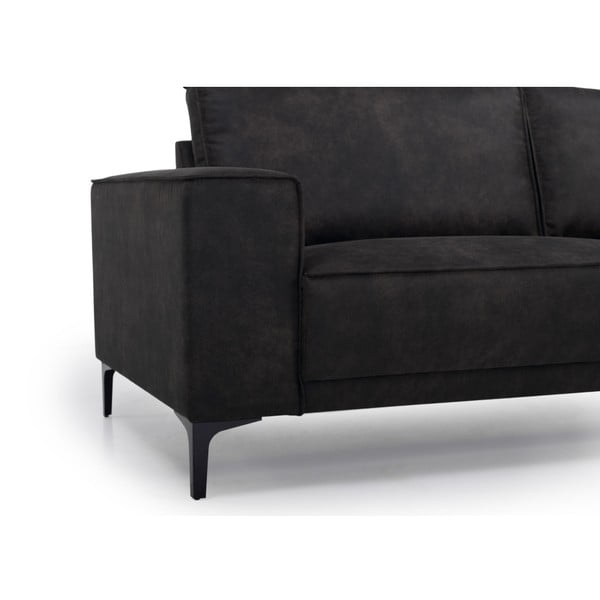 Antracitno siva kutna garnitura od imitacije kože (s lijevim kutom) Copenhagen – Scandic-image-4