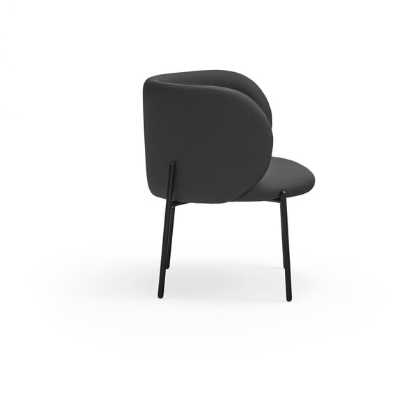 Crna fotelja od imitacije kože Mogi - Teulat-image-4