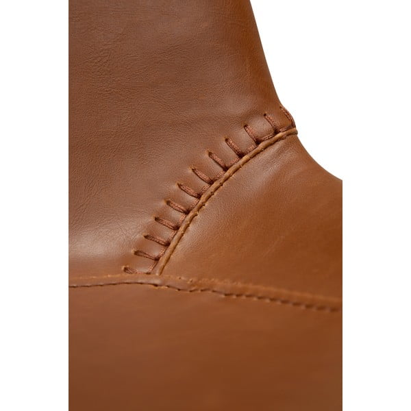 Konjak smeđa klupa od imitacije kože DAN-FORM Denmark Hype-image-1