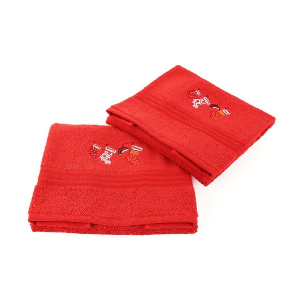 Set od 2 Corap crvene čarape, 50 x 90 cm