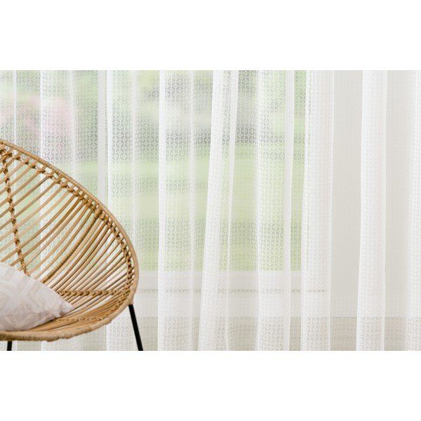 Bijela prozirna zavjesa 400x260 cm Agra – Mendola Fabrics-image-2