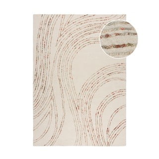Narančasti/krem vunen tepih 120x170 cm Abstract Swirl – Flair Rugs