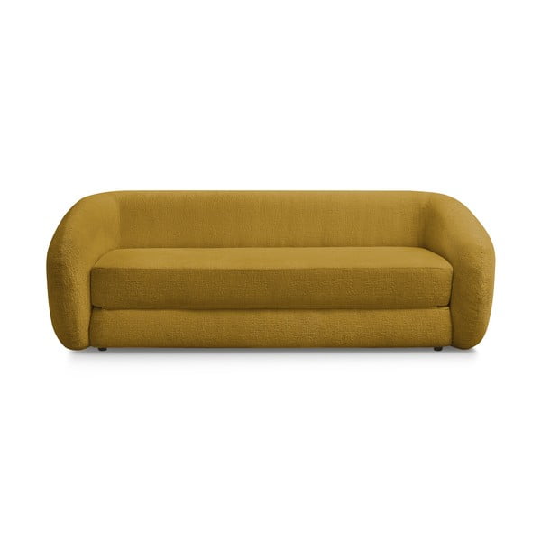 Senf žuta sklopiva sofa od šenila 228 cm Neyo – Bobochic Paris