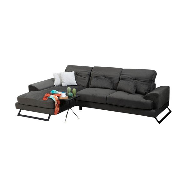 Tamno siva kutna garnitura (s lijevim kutom) Frido – Balcab Home-image-2