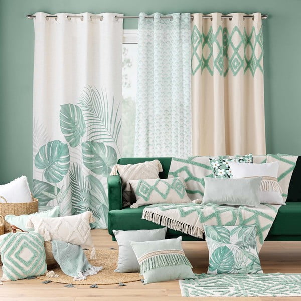 Mentol zeleni/krem periv tepih 60x90 cm Athena – douceur d'intérieur-image-1