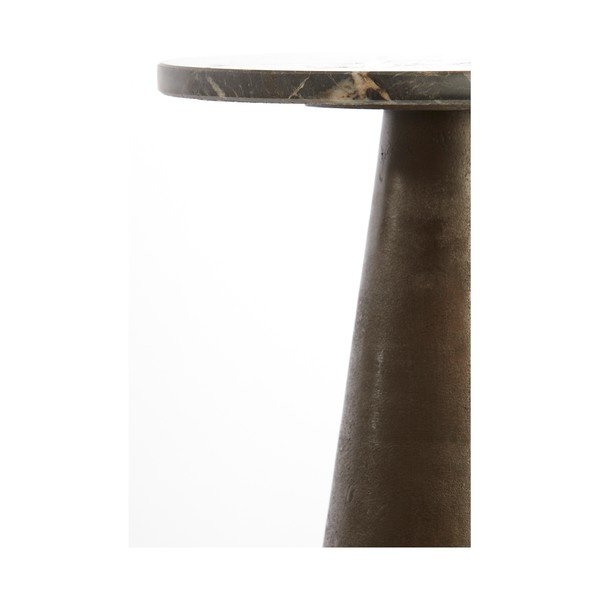 Okrugao pomoćni stol s mramornom pločom ø 29 cm Ynez – Light & Living-image-3