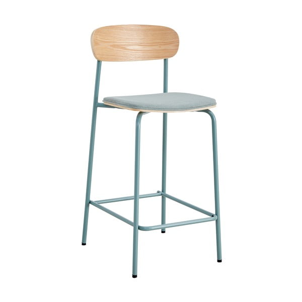 Plave/u prirodnoj boji barske stolice u setu 2 kom (visine sjedala 66 cm) Adriana – Marckeric