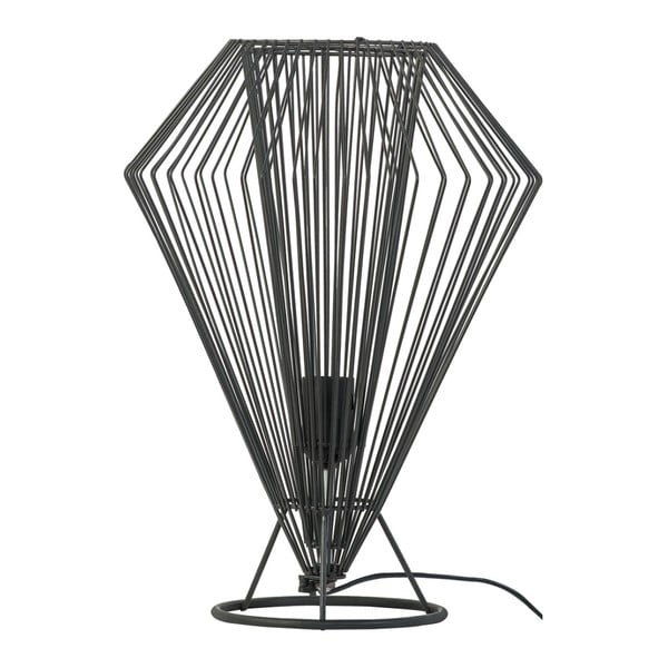 Crna stolna lampa Vox Tijesto, ⌀ 31 cm