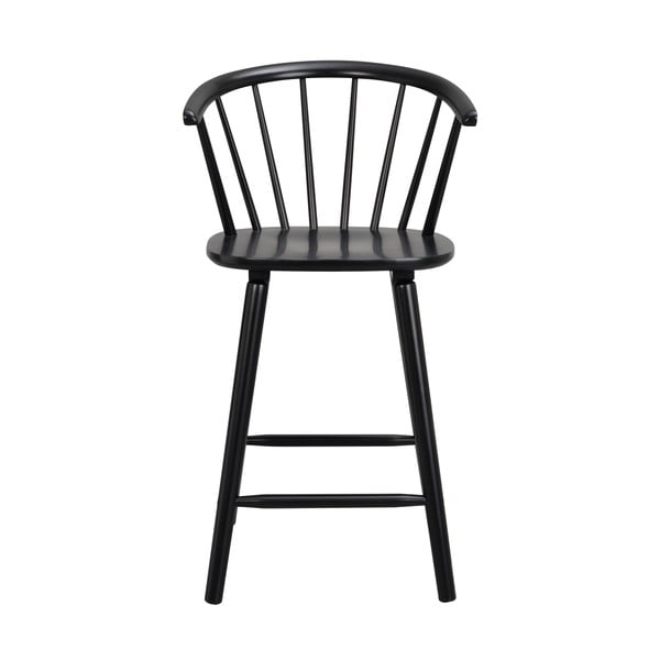 Crna barska stolica drveta kaučuka Rowico Carmen-image-2