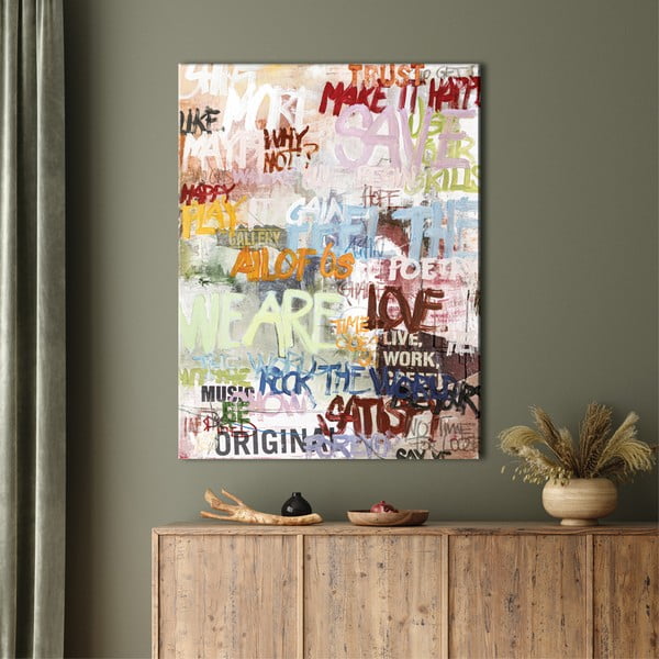 Slika s ručno oslikanim elementima 90x118 cm Streetlife    – Malerifabrikken-image-1