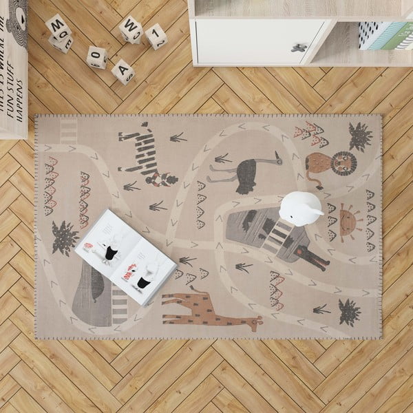 Dječji ručno izrađen tepih Nattiot Mala Savannah, 100 x 140 cm-image-4