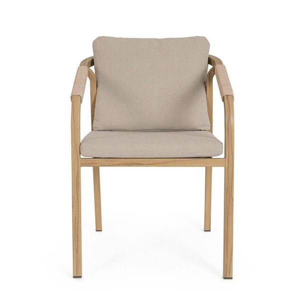 Metalna vrtna stolica u prirodnoj boji Kalimera – Bizzotto-image-2