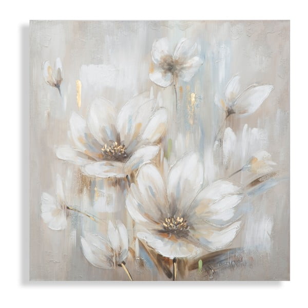 Ručno oslikana slika Maura Ferrettija Blossoma, 100 x 100 cm