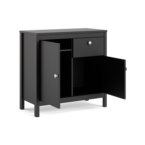 Crna niska komoda 82x80 cm Madrid – Tvilum-image-3