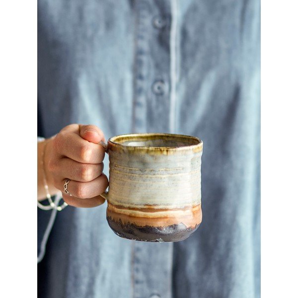 Šalice u setu 4 kom od kamenine 380 ml Deana – Bloomingville-image-1