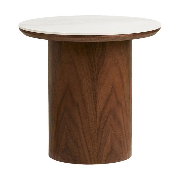 Okrugao pomoćni stol s keramičkom daskom ø 40 cm Noli – House Nordic