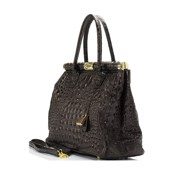 Crna kožna torbica Lisa Minardi Lantha-image-2