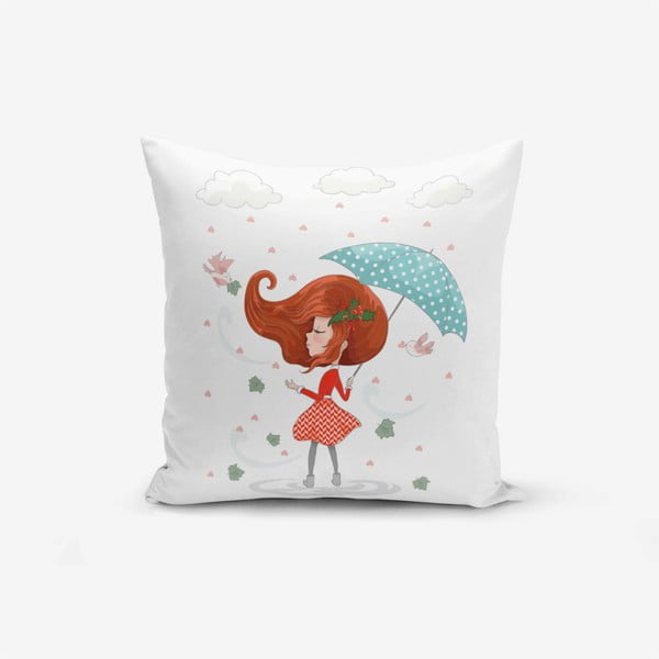 Navlaka za jastuk Minimalist Cushion Covers Girl With Umbrella, 45 x 45 cm