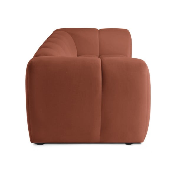 Baršunasta sofa boja terakote 225 cm Cube – Bonami Selection-image-3