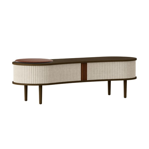 Smeđa/bež TV komoda u dekoru hrasta 140x40 cm Audacious – UMAGE-image-4