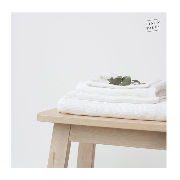 Bijeli laneni ručnik 125x75 cm - Linen Tales-image-1