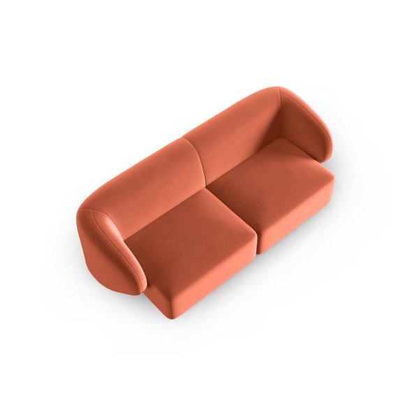 Ružičasta baršunasti sofa 188 cm Paolo – Milo Casa-image-1