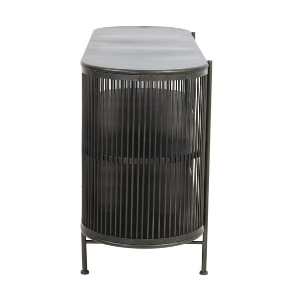 Crna metalna niska komoda 149x80 cm Yinthe - Light & Living-image-3