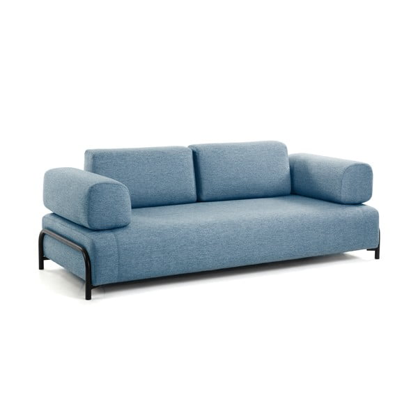 Plava sofa s malim prostorom za odlaganje Kave Home Compo-image-2