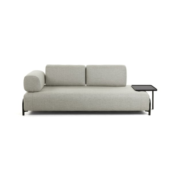 Bež-siva sofa s prostorom za odlaganje Kave Home Compo