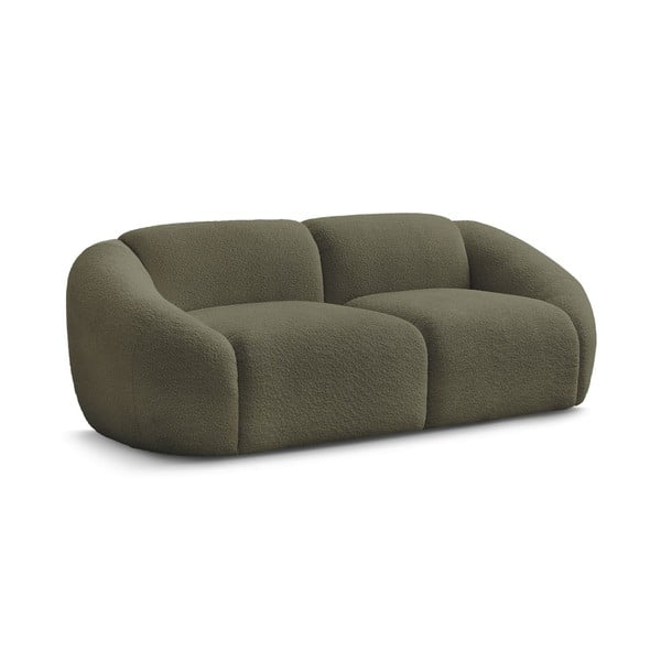 Zelena sofa od bouclé tkanine 230 cm Tina – Bobochic Paris