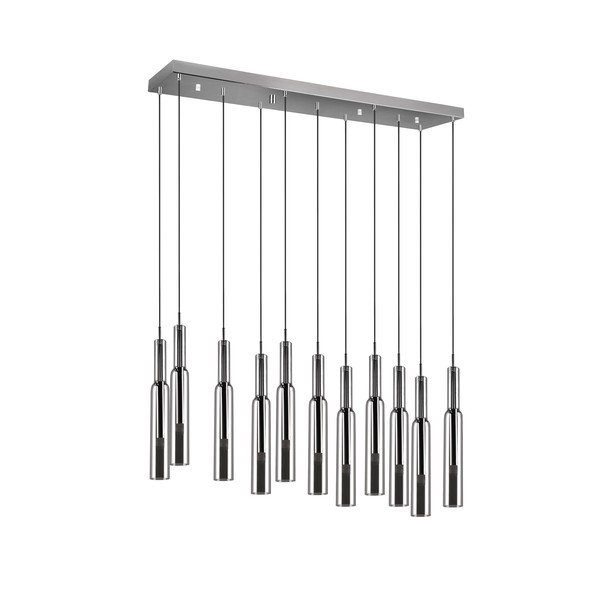 LED viseća svjetiljka u srebrnoj boji sa staklenim sjenilom Lucent – Trio Select-image-3