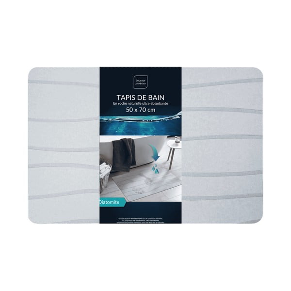 Siva kupaonska prostirka 50x70 cm Ondelina – douceur d'intérieur-image-3