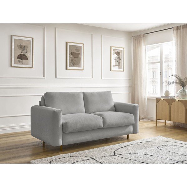 Siva sofa za spavanje/sklopiva 220 cm Cocoone – Bobochic Paris-image-1