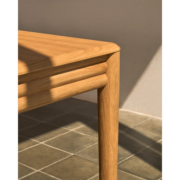 Proširiv blagovaonski stol s dodatnom pločom u dekoru hrasta 90x200 cm Lenon – Kave Home-image-1