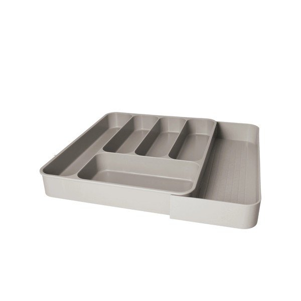 Sivi plastičan prilagodljiv organizator pribora 39 x 43,5 cm – Brandani