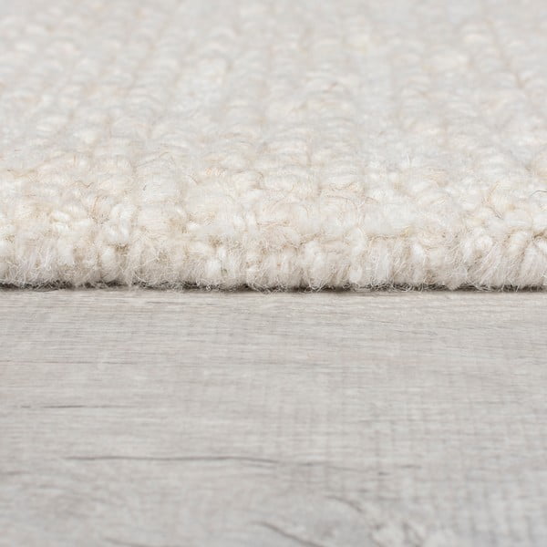 Ručno rađen vunen tepih boje slonovače 160x230 cm Harris Boucle – Flair Rugs-image-4