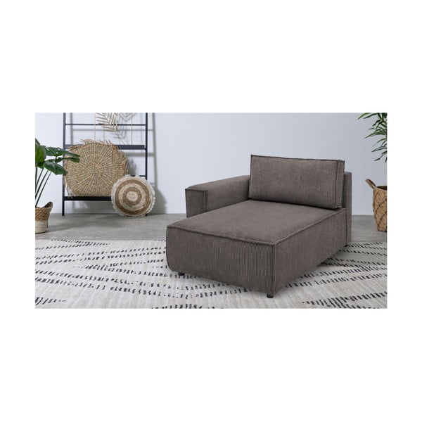 Svjetlo smeđa modularna sjedeća garnitura od samta (s lijevim kutom) Nihad modular – Bobochic Paris-image-1