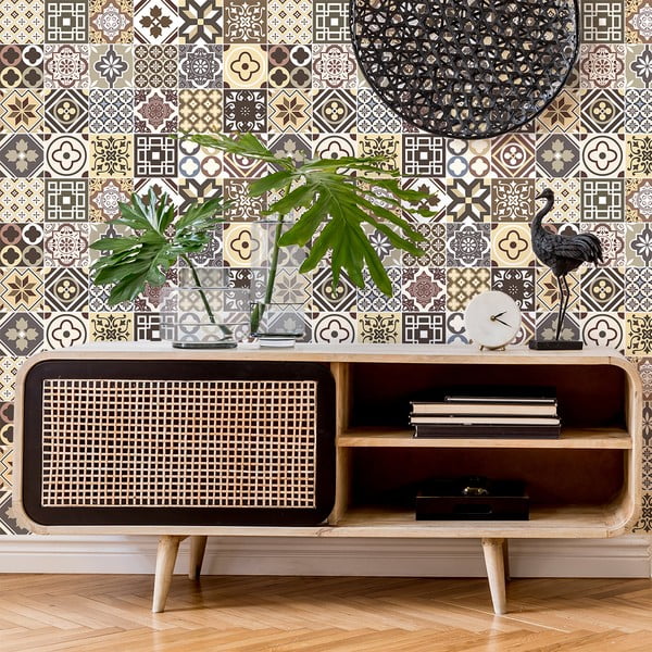 Set od 24 zidne naljepnice Ambiance Kenjito, 15 x 15 cm-image-4