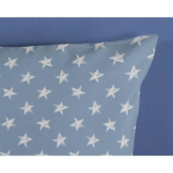 Plava/bež pamučna dječja posteljina za krevet za jednu osobu 140x200 cm Robo – Good Morning-image-3