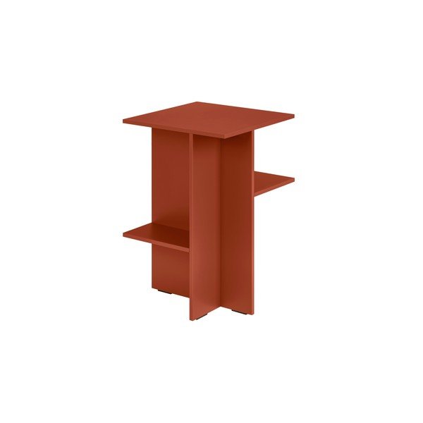 Noćni ormarić s policama boje terakote Atik – noo.ma-image-2