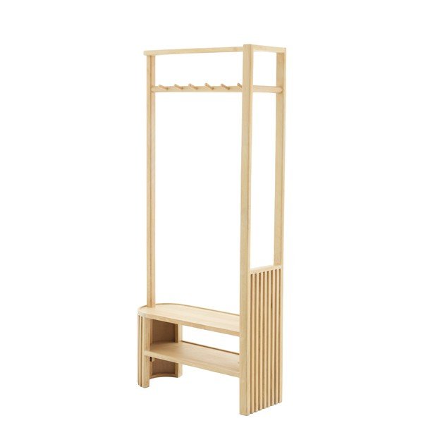 Set za hodnik od masivnog manga u prirodnoj boji 85x180x30 cm Gaios – Light & Living-image-1