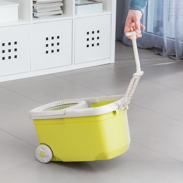 Žuti set rotirajućih krpa i kante InnovaGoods-image-2