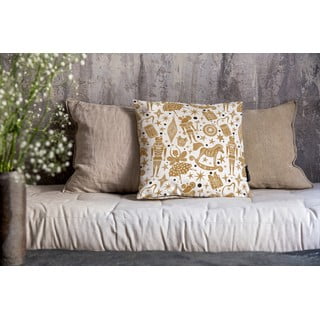 Ukrasna jastučnica s božićnim motivom 45x45 cm Golden Nut Cracker – Butter Kings