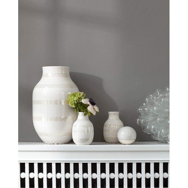 Bijela vaza od kamenine Kähler Design Omaggio, visina 12,5 cm-image-1