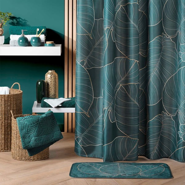 Tamno zelena kupaonska prostirka 45x75 cm Jade – douceur d'intérieur-image-2