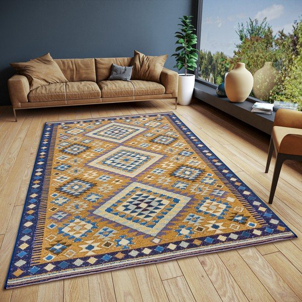 Oker žuti tepih 80x165 cm Cappuccino Peso – Hanse Home-image-1