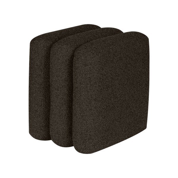 Smeđi tabure od bouclé tkanine Radd – noo.ma